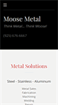 Mobile Screenshot of moosemetal.com