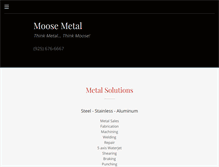 Tablet Screenshot of moosemetal.com